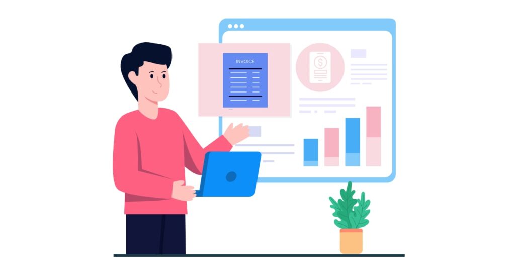 Diagram showing collections, cash posting, and recovery workflow in factoring